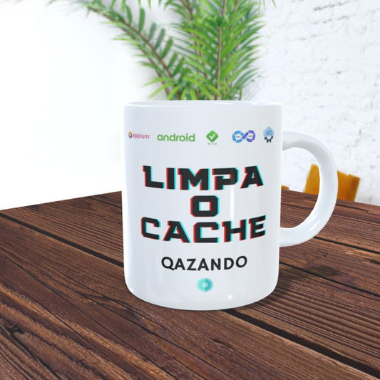 Caneca Limpa o cache Qazando